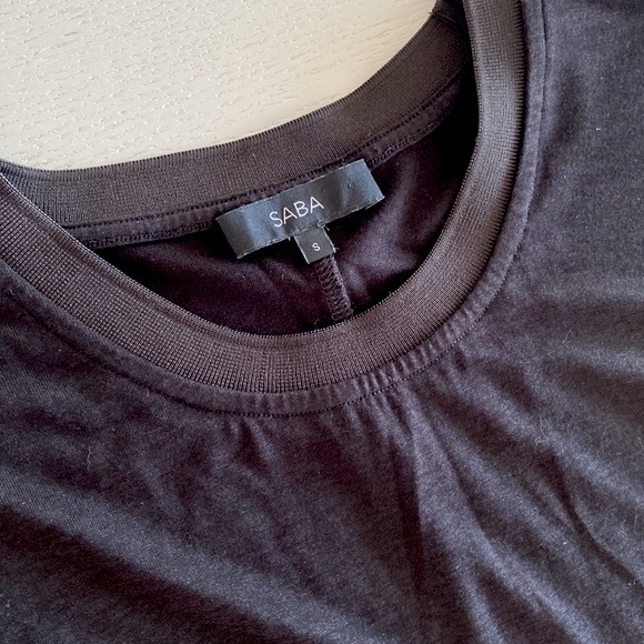 💖 SABA - Black Blouse with Tie 💖 - Picture 5 of 6